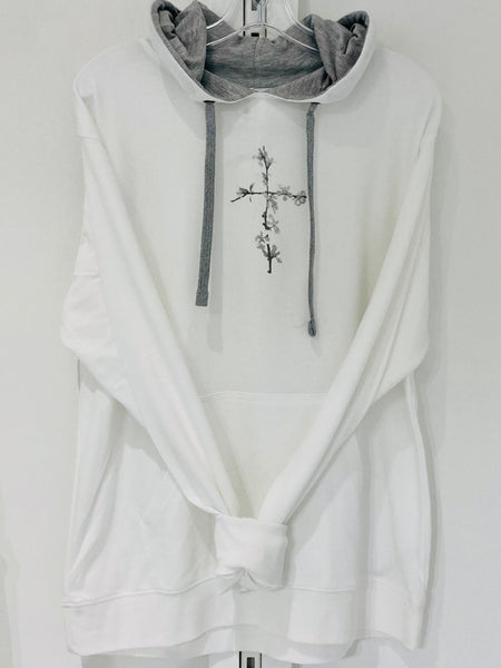 Quince Cross Gray Hooded